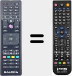 Replacement remote control for RC4875 (23266443)