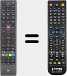 Replacement remote control for RC4876 (23305085)