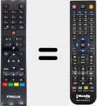 Télécommande pour remplacer RC39105 (23553434)