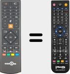 Replacement remote control for RC39170 (23764271)