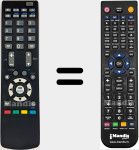 Télécommande pour remplacer REMCON069