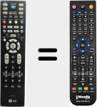 Télécommande pour remplacer 6710900010A