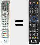 Télécommande pour remplacer 6710V00138M