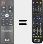 Replacement remote control for AKB75595321