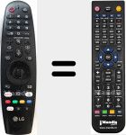 Replacement remote control for AN-MR19BA (AKB75635301)