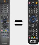 Replacement remote control for AXD1551