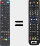 Replacement remote control for Bush001