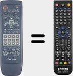 Replacement remote control for CU-DV050