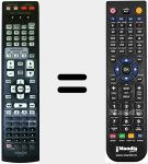 Télécommande pour remplacer RC1146 (307010069004D)
