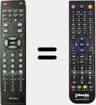 Replacement remote control for TE23T