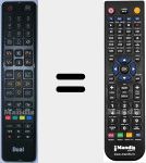 Replacement remote control for RC4825 (23151197)