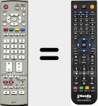 Replacement remote control for EUR7651050A