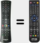 Télécommande pour remplacer RM-H06S (03202-00184)