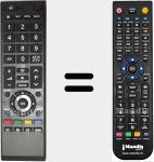 Replacement remote control for CT90326 (RM-L890)