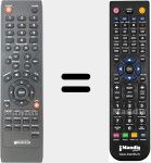 Télécommande pour remplacer ICUBEXDIV35XPPROREC