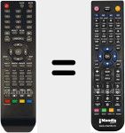Télécommande pour remplacer LED2488 DVBT
