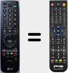 Télécommande pour remplacer AKB69680401