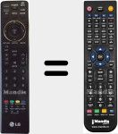 Replacement remote control for MKJ40653841
