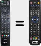 Replacement remote control for MKJ42519618