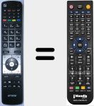 Replacement remote control for RC5117 (23125347)