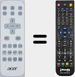 Replacement remote control for MCJPC11001