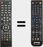 Télécommande pour remplacer NU4318S