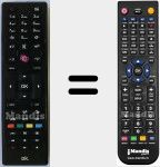 Replacement remote control for RC4875 (23269330)