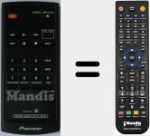 Replacement remote control for PWW1175