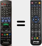 Replacement remote control for N2QAYB000986