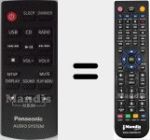 Replacement remote control for N2QAYC000080