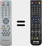 Replacement remote control for RC2040 (20031272)