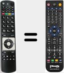 Télécommande pour remplacer RC5116 (23109835)