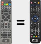 Télécommande pour remplacer RM-C3411 (135DDVB00103)