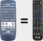 Replacement remote control for RM-SXLMC2000JR