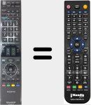 Télécommande pour remplacer GB058WJSA (RRMCGB058WJSA)