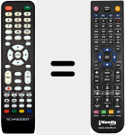 T&eacute;l&eacute;commande pour remplacer SCHNE002