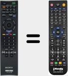 Replacement remote control for RM-YD040 (148782912)