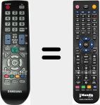 Replacement remote control for BN59-00865A