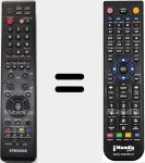 Replacement remote control for TM87C (BN59-00603A)