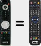 Télécommande pour remplacer RC1050 (20328881)