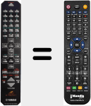 Télécommande pour remplacer CRX-E400/E300 (V891340)