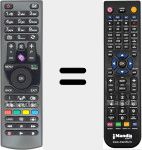 Replacement remote control for RC4870 (30087732)