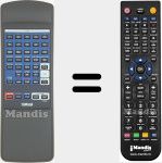 Replacement remote control for VT202800