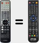 Replacement remote control for WJ55350 (WJ553500)