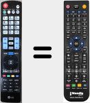 Replacement remote control for AKB76037101