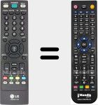 Télécommande pour remplacer AKB33871420