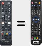 Replacement remote control for BN59-01315D