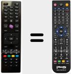 Replacement remote control for Origonala RC4875