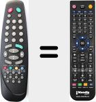 Replacement remote control for RC1540 (20337009)