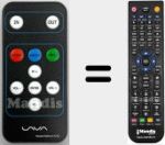 Mando a distancia sustituto de RC 601